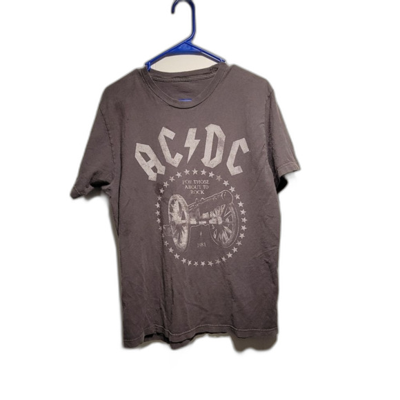 AC/DC Gray Graphic T-Shirt for Men - Picture 1 of 2